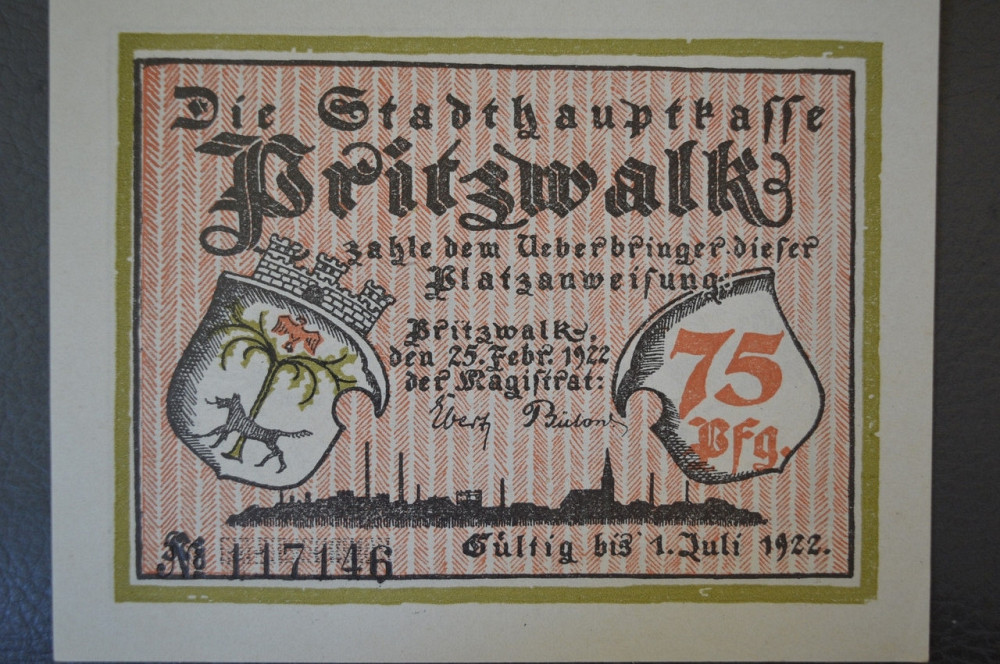 Німеччина. Нотгельд. 75 Pf ( 11 ) Полтава - фото 1