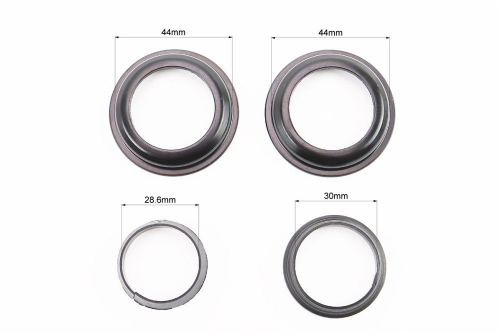 Кермова колонка 1-1/8" (44/28,6x44/30) безрізьбової вилки, напівінтегровані, висока, чорний H115M-1 Київ - фото 3