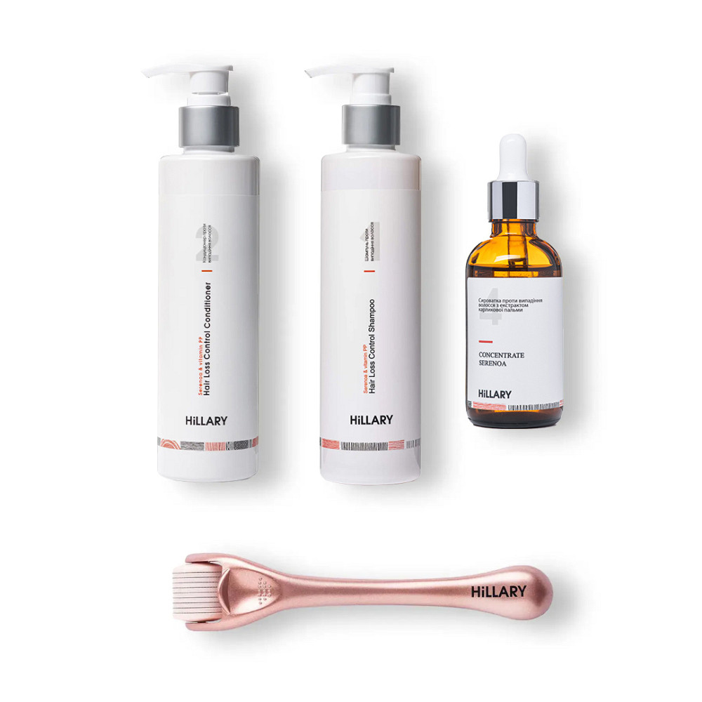 Набір проти випадіння волосся + Мезороллер для шкіри голови Hillary Київ - фото 1