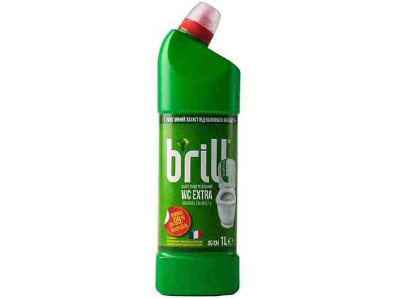 Средство для мытья унитаза 1л WC EXTRA Хвойная свежесть ТМ BRILL Киев