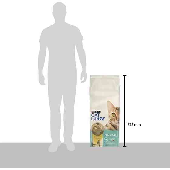copy_Сухий корм CAT CHOW Hairball для дорослих котів для зменшення утворення кульок шерсті у травному тракті, з куркою, 15 кг Київ