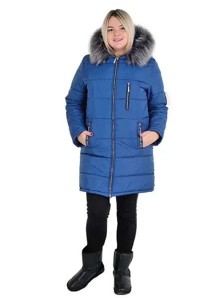 Жіноча яскрава зимова довга куртка з хутром
42-72р Київ - фото 4