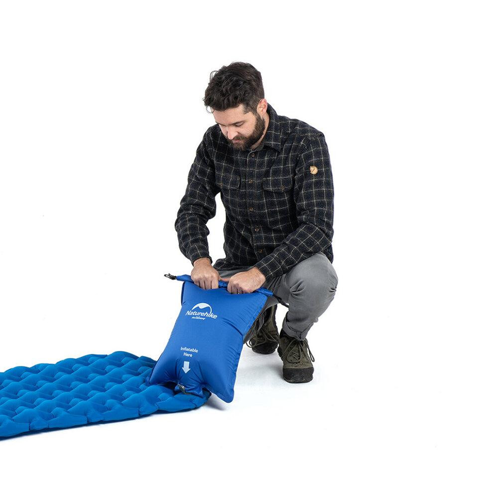 Герметичний мішок для накачування матрацу Naturehike FC-10 NH19Q033-D blue Київ - фото 4