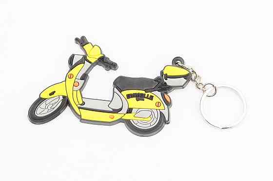 Брелок мото "СКУТЕР", гумовий 80x55мм Киев