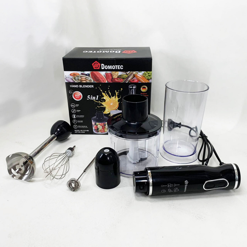 Стаціонарний блендер для кухні зі скляною чашею Domotec, Занурювальний кухонний блендер з ємністю EH-50 Львів - фото 11