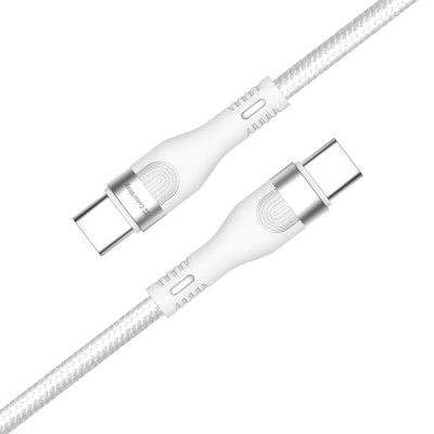 Дата кабель USB-C to USB-C 1.0m (PD Fast Charging 240W) 5А white ColorWay (CW-CBPDCC065-WT) Вінниця - фото 6