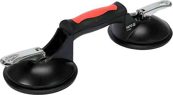 Присоски для монтажу скла YATO: 2 чашки Ø= 125 мм, m= 120 кг, 245х 125х 7 мм [20/160] Одеса