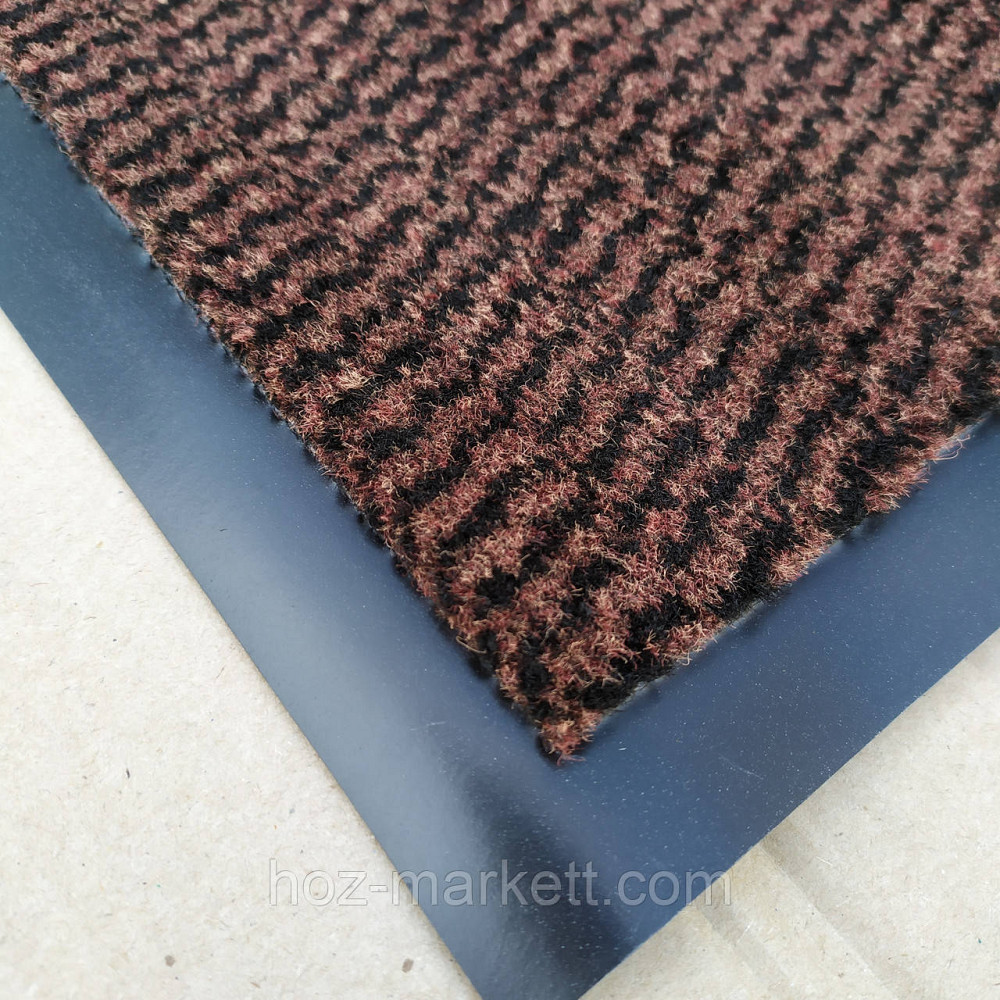 Коврик 120 х 80 см коричневый влаговпитывающий придверный грязезащитный на резиновой основе Харьков - изображение 5