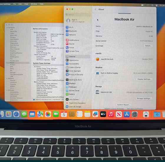 MacBook Air 2020 Space M1 8/256Gb/ S770/ No 1252. Идеал! Київ