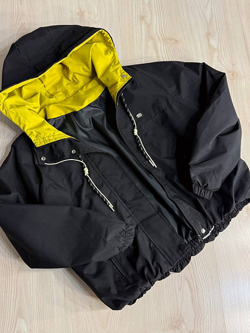 Куртка женская YZY 30281 ветровка с капюшоном оверсайз one size, черный, one size Киев - изображение 11