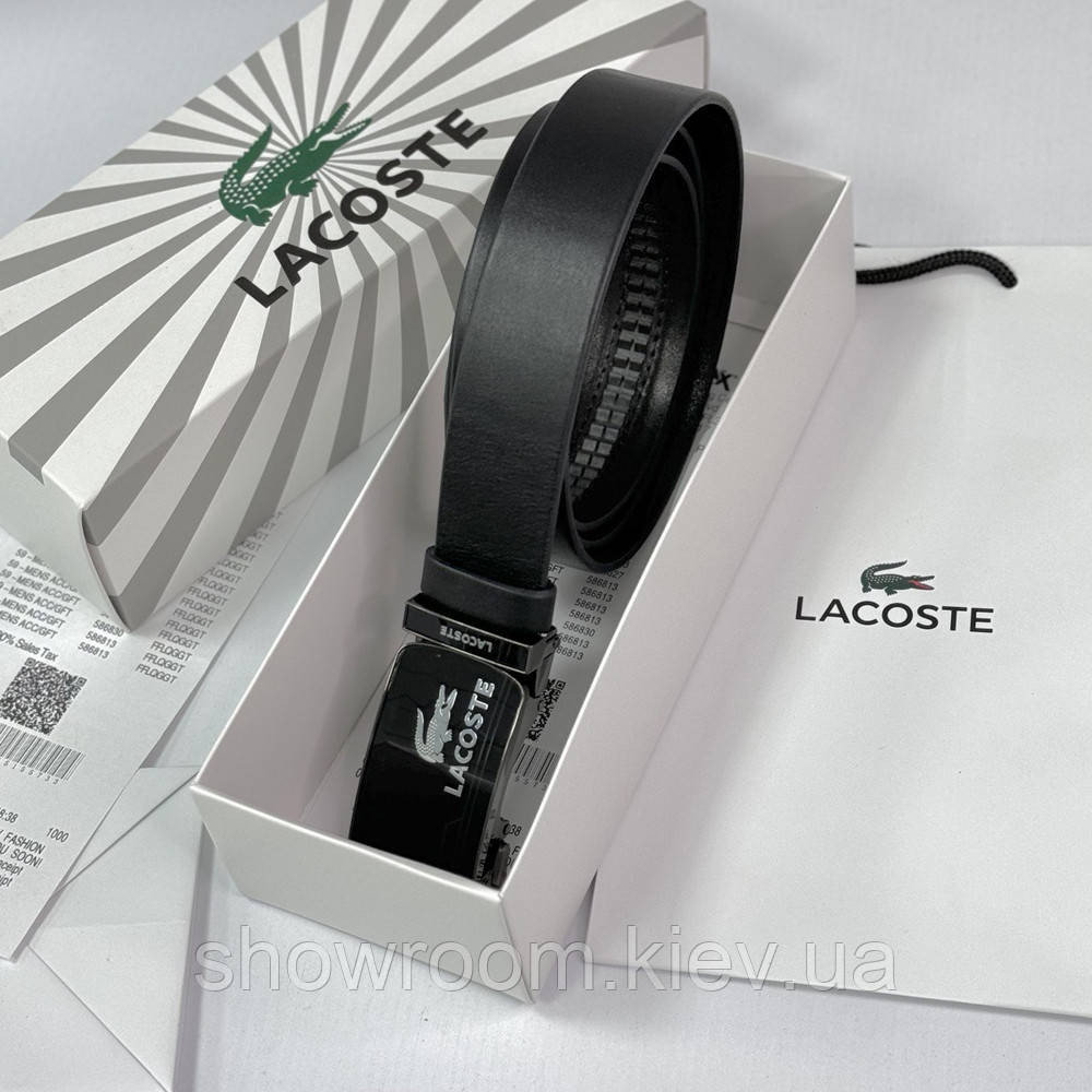 Мужской кожаный брендовый ремень с пряжкой автомат (990) Киев - изображение 6