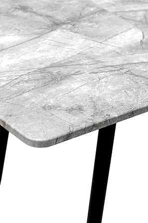 Стіл Соло 110(+35)*70 чорний метал/базальт Київ