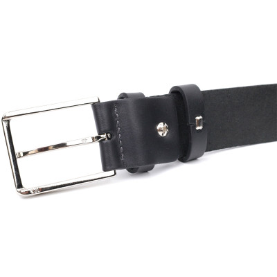 Ремінь Grande Pelle Брючний з натуральної шкіри Чорний (11676) Вінниця - фото 4