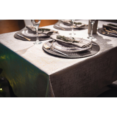 Скатертина Ardesto Shine 100% поліестер, золотавий 140х180 см (ART08SG) Вінниця - фото 8