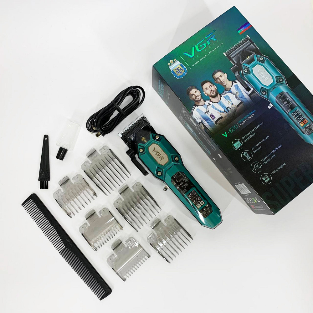 Тример для стрижки акумуляторний професійний VGR V-600, Машинка для стрижки волосся бездротова DO-92 Львів - фото 13