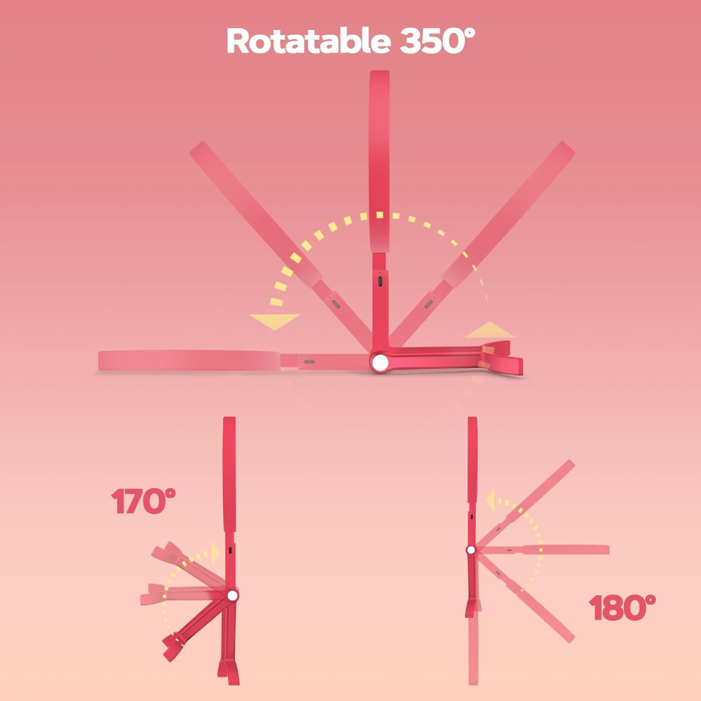 Дзеркало для макіяжу B Beauty Planet 30X/1X, 56 LED, 3 режими світла, акумулятор 1500 мАг, Type-C, складне, біле Київ - фото 5