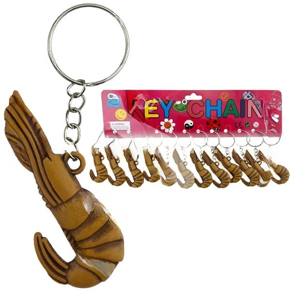 Брелок на ключи костяной Креветка 12 шт уп Киев - изображение 1