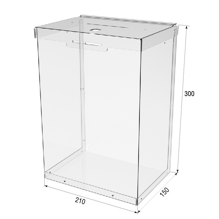 Ящик EKOSTAR с замком для пожертвований и сбора денег 210x150x300. Объем 9.5 литров Киев - изображение 4