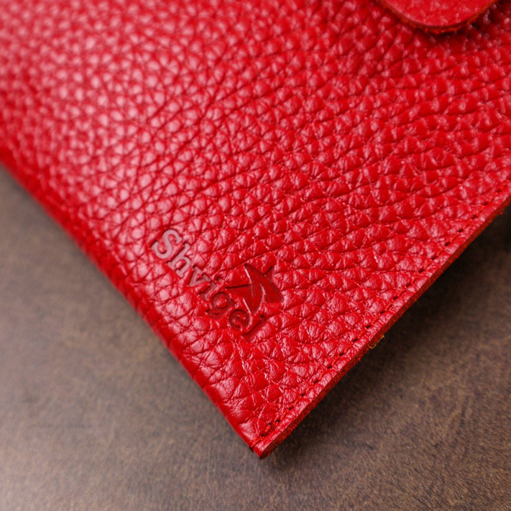 Шкіряна жіноча тревел-косметичка Shvigel 16417 Червоний Київ - фото 1