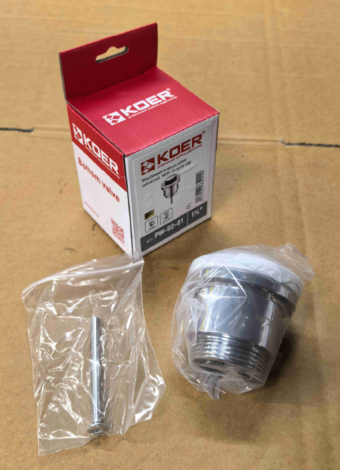 Донний клапан для умивальника Koer PW-02-01 1 1/4''     ( KR3399 ) 20274 Харків - фото 10