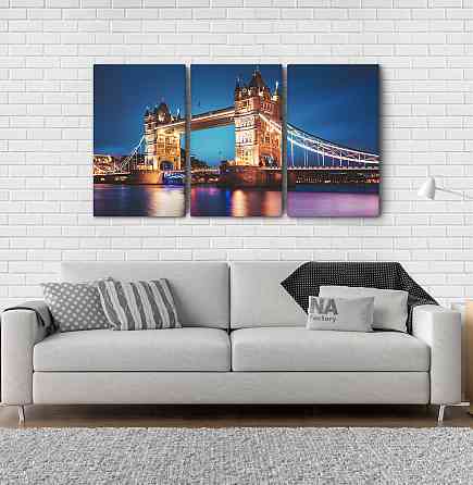 Модульна картина Нічний Лондон Аrt-204_3А Київ