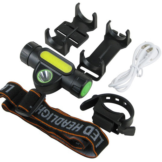 Тактичний ліхтар з ремінцем для голови 872-XPE+COB, Налобний ліхтар для автомеханіка Налобний PD-88 Львів - фото 2