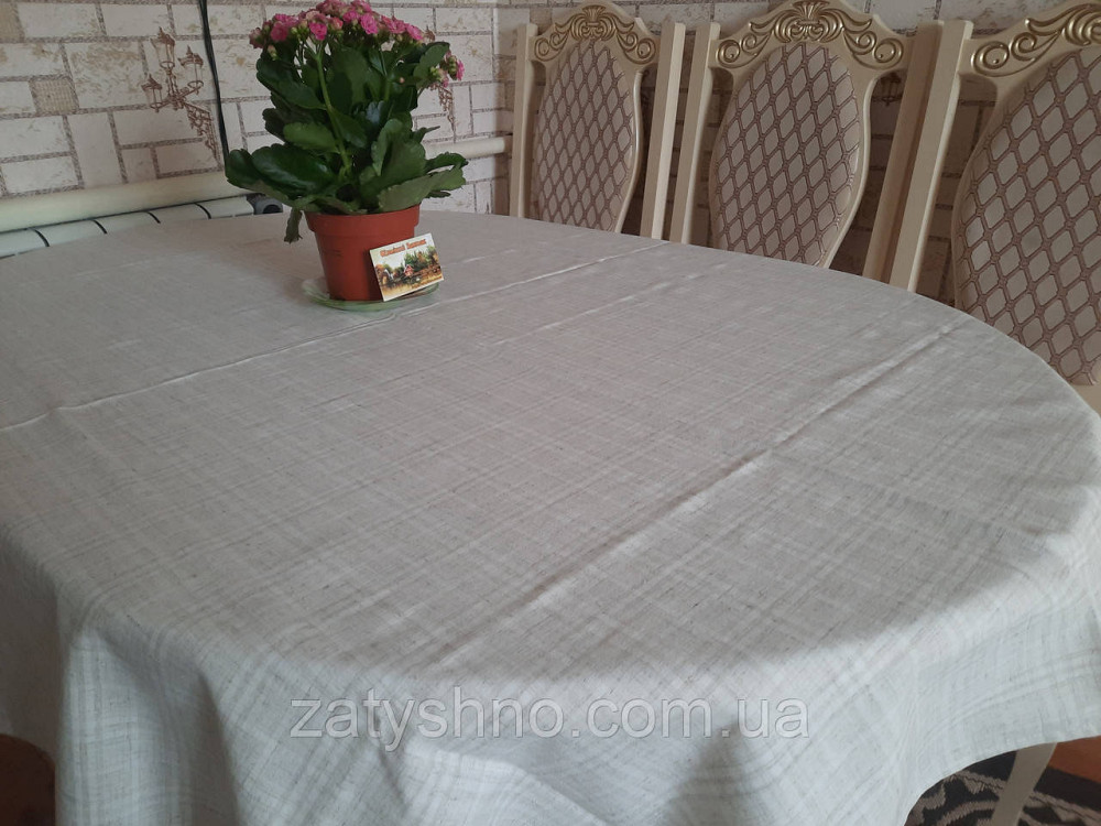 Лянная скатерть 120*134 Киев - изображение 6