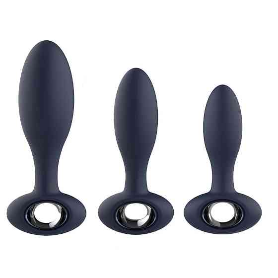 Набор анальных стимуляторов, S, M, L, Dream Toys Startroopers Milky Way, два с вибрацией, синий Sex Aura Киев