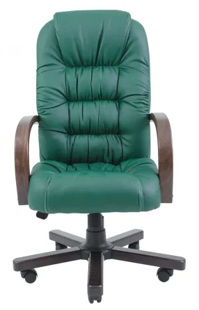 Офісне Крісло Керівника Richman Richard Fly 2226 Wood M3 MultiBlock Зелений Київ