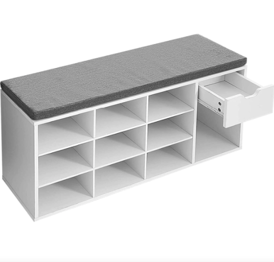 Тумба для взуття Leobert Kompred з місцем для сидіння білий Київ