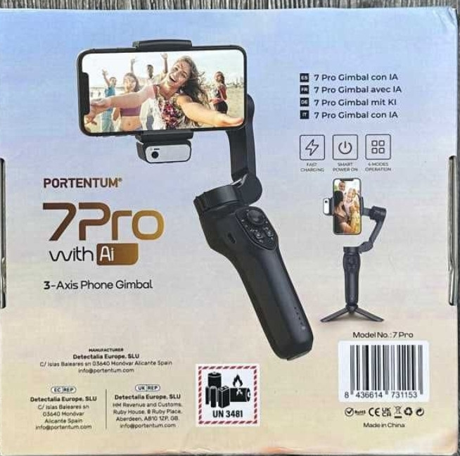 Стабилизатор PORTENTUM 7 Pro с Ai-модулем 1 шт. Open Box! Харьков - изображение 4