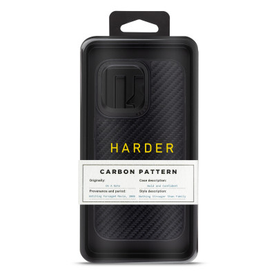 Чехол для мобильного телефона Harder Carbon Pattern Apple iPhone 14 Pro Max Black (ARM76780) Винница - изображение 3
