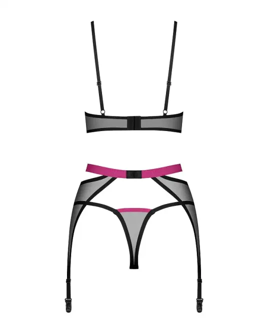 Комплект Obsessive Novenes 3-pcs set XL/2XL Львів - фото 5