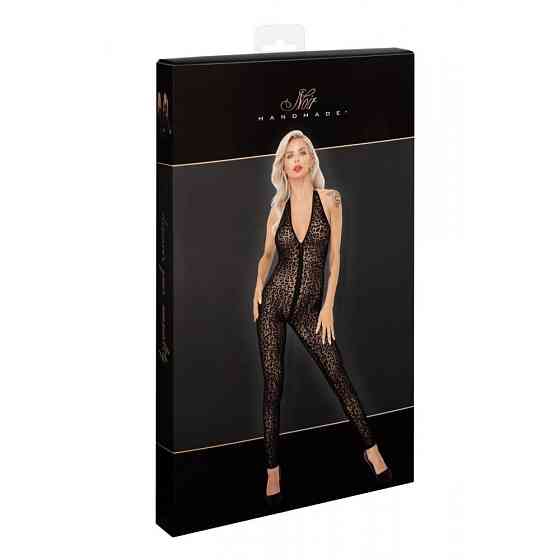 Бодистокинг сексуальный с леопардовым принтом M F286 Noir Handmade Sex Aura Киев