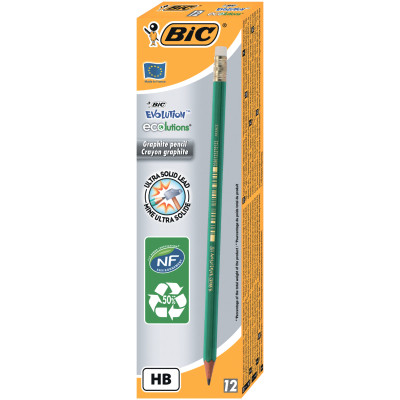 Олівець графітний Bic Evolution HB з гумкой (bc8803323) Вінниця - фото 2