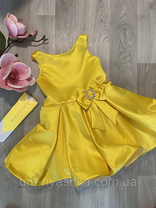 Голубое нарядное платье из королевского атласа Кривой Рог - изображение 2