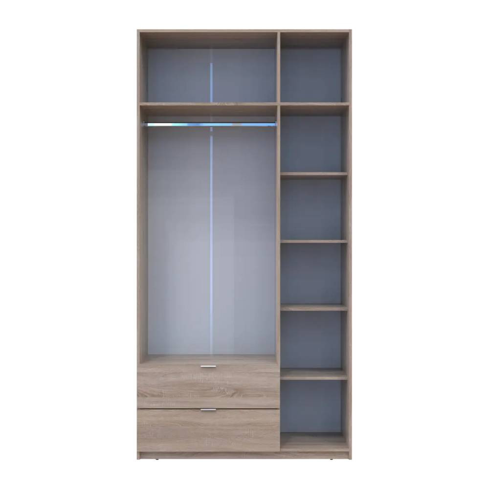 Шкаф для одежды Doros Лукас Дуб Сонома 3ДСП 120х50х240 DRS-011651 (80737799) Днепр - изображение 6