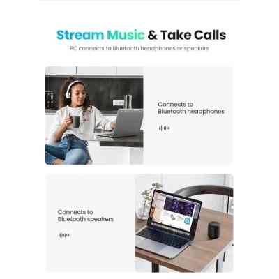 Bluetooth-адаптер Ugreen CM390 USB Bluetooth 5.0 Adapter (80889) Вінниця