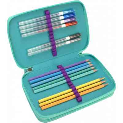 Пенал Cool For School 2 отделения с отворотами Фиолетовый (CF87279) Винница