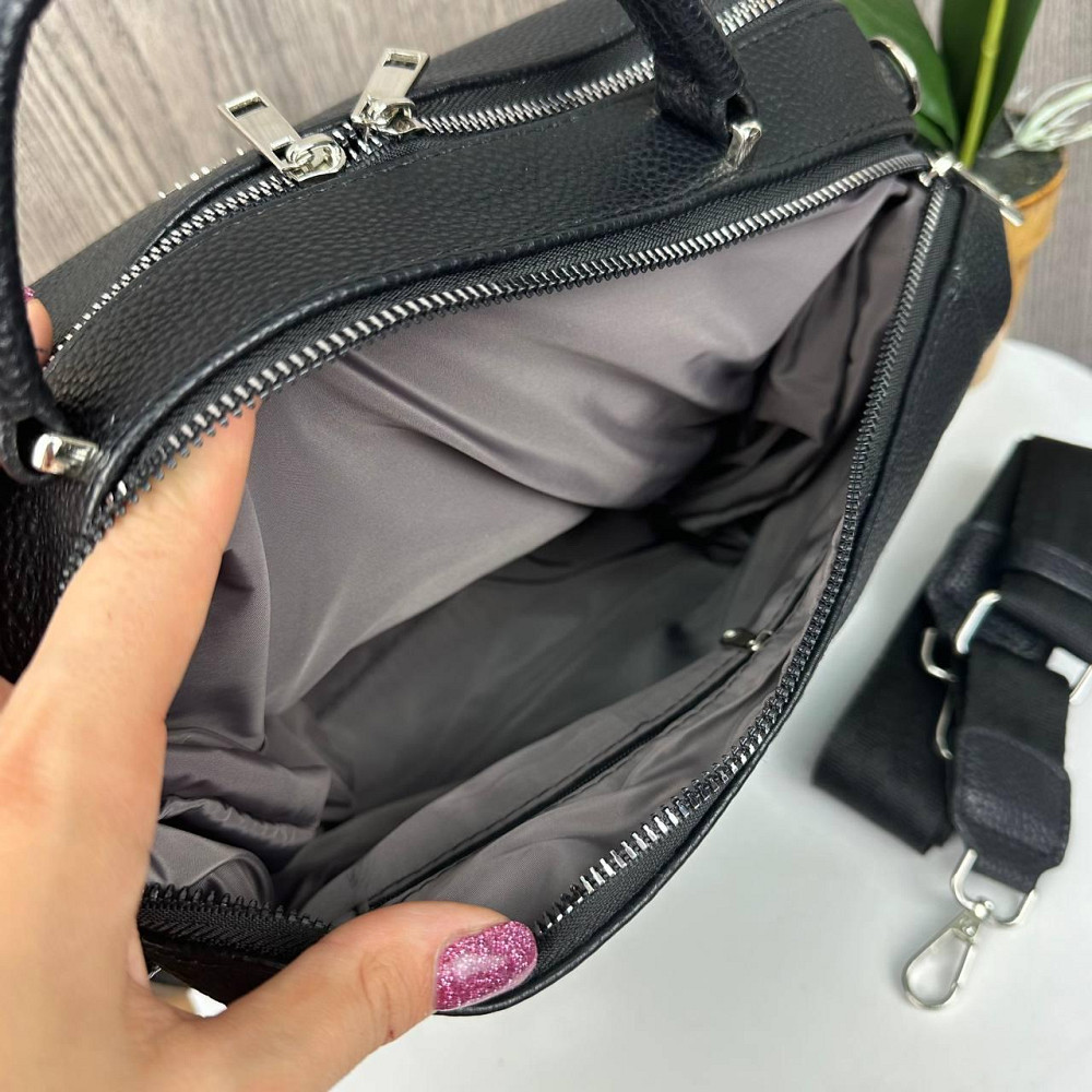 Якісна жіноча сумка стиль Зара, класична сумка Zara чорна Харків - фото 9