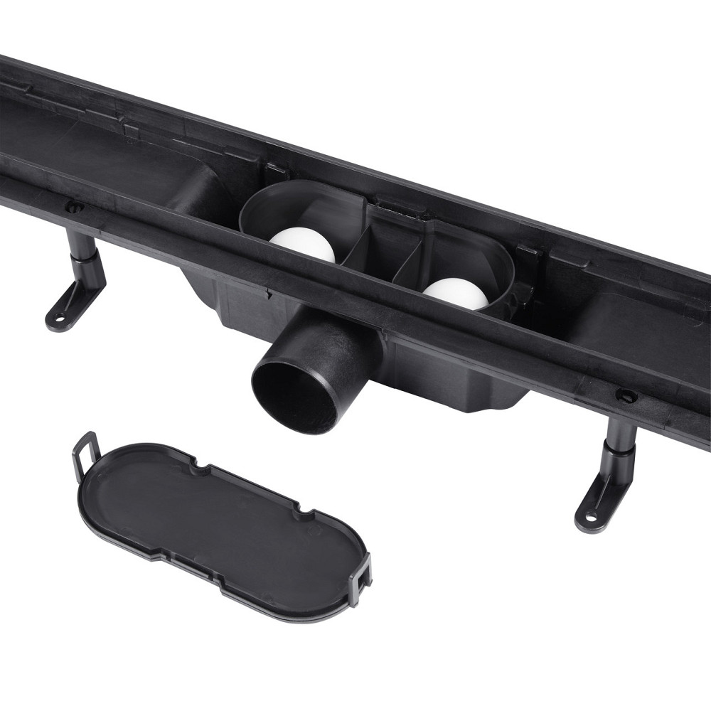 Трап Qtap Dry FF304-600MBLA линейный с сухим затвором и нержавеющей решеткой 600х73 Киев - изображение 9