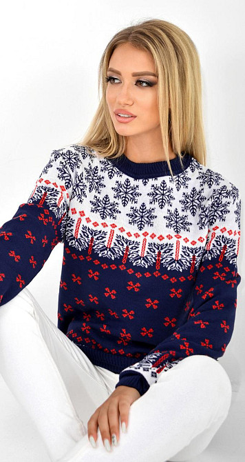 Свитер со снежинками (44) Київ - фото 1