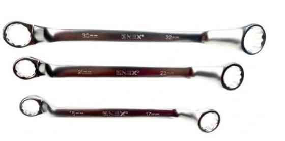 Набор изогнутых накидных ключей OX-3246, 12 шт 6–32 мм, сатинированный, хром-ванадий в кейсе. Одесса