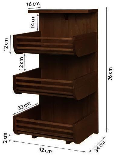 Стеллаж для овощей и фруктов 