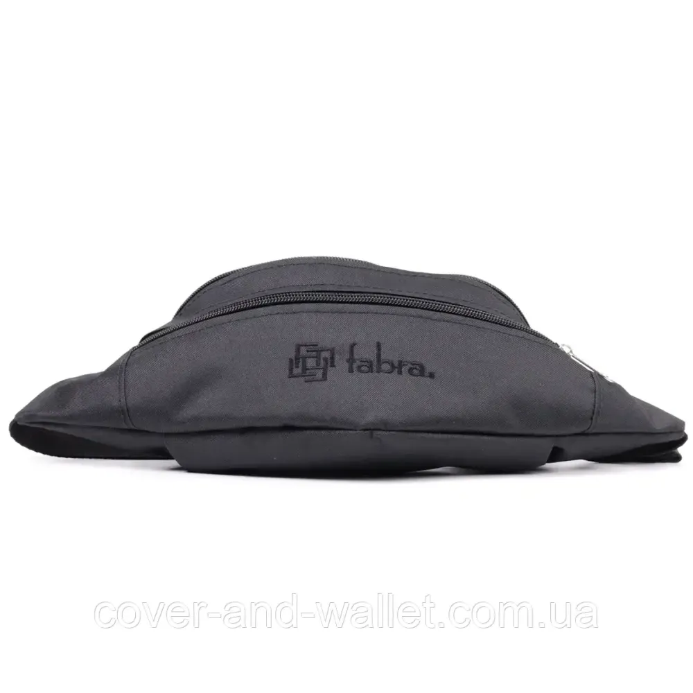 Стильная сумка-бананка на пояс из качественного полиэстера черного цвета FBR Киев - изображение 9