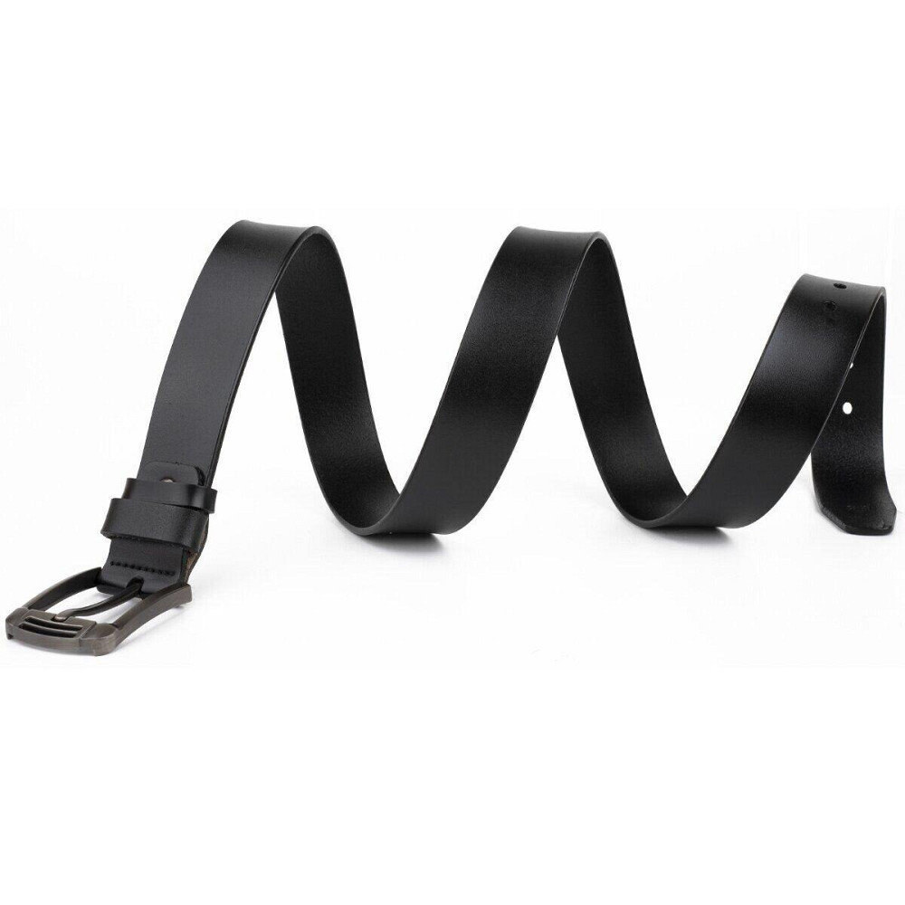 Ремінь чоловічий з затемненою пряжкою механіка Vintage 20314 Чорний Київ - фото 2