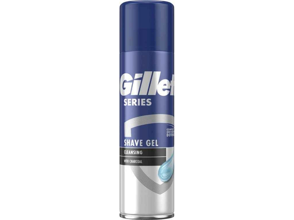Гель для бритья 200мл Series Очищающий с углем для мужчин ТМ GILLETTE Киев - изображение 1