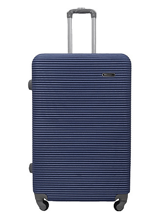 Валіза пластикова MILANO BAG 004 велика темно-синя Київ - фото 1
