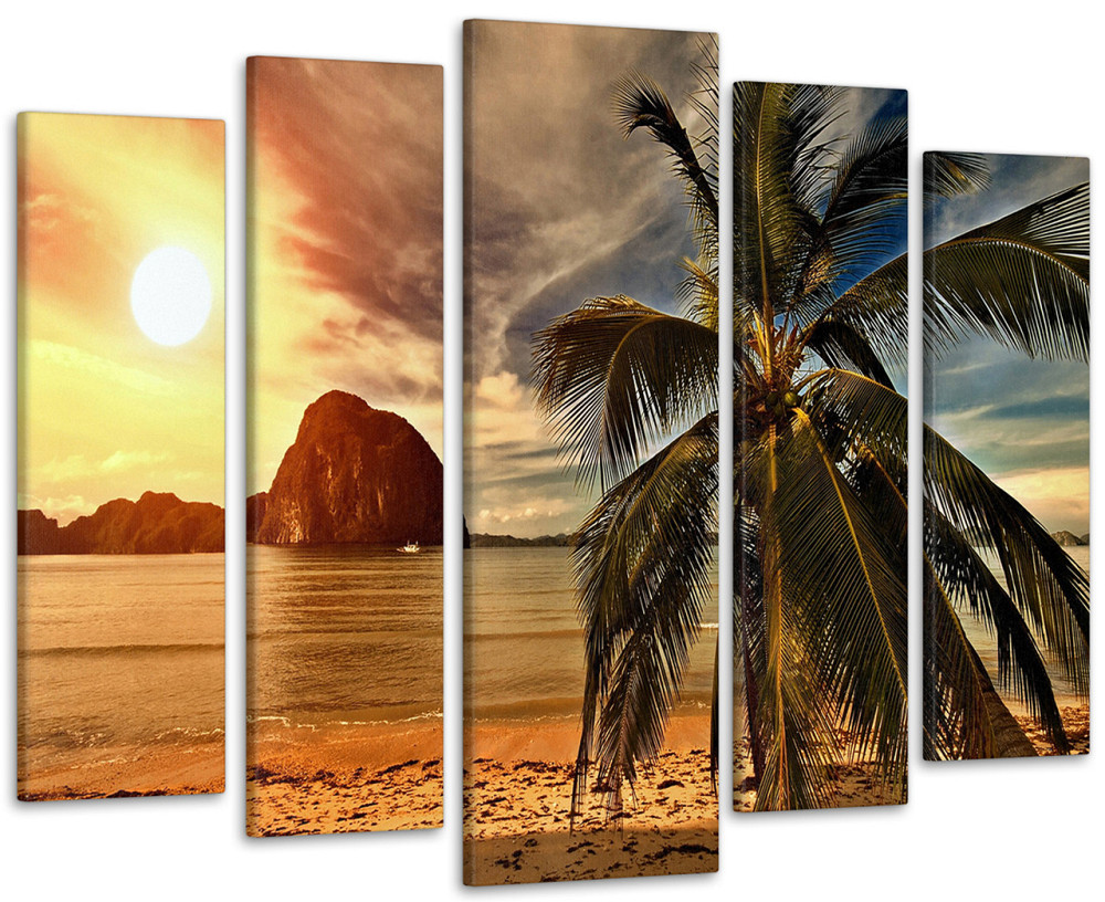 Модульна картина Пляж Пальма Art-158_5 Київ - фото 1