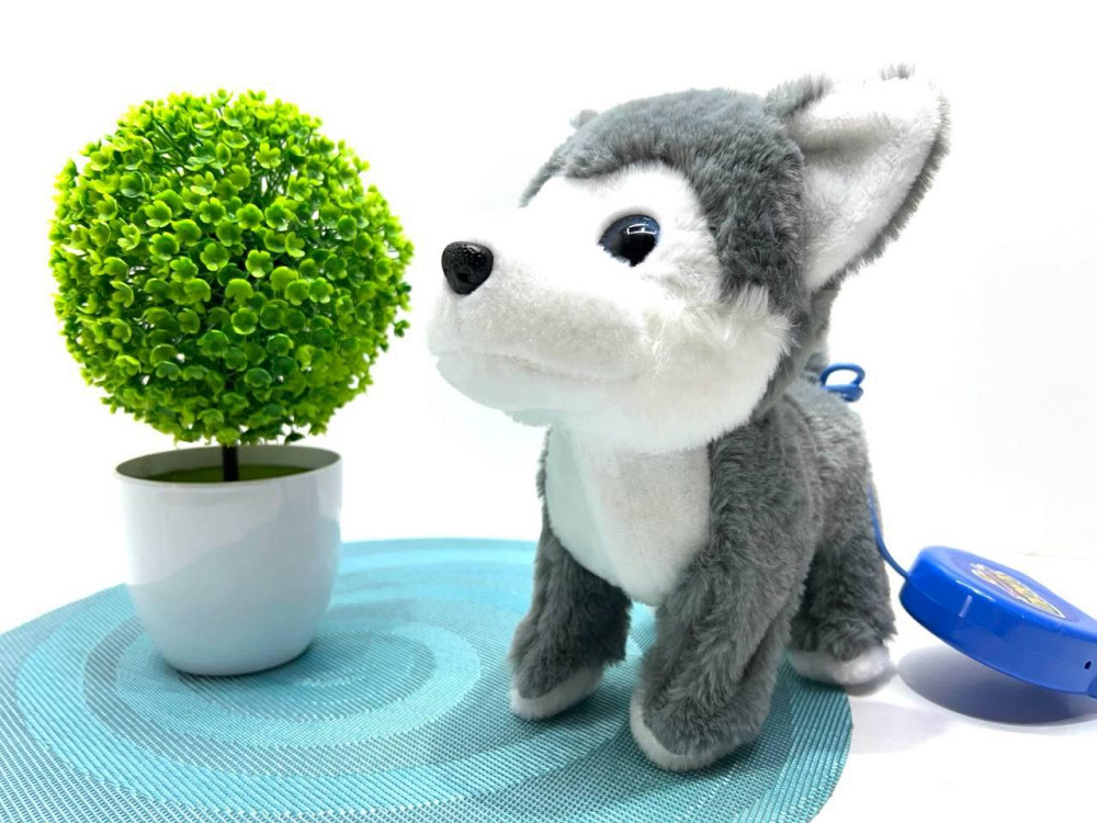 Собачка інтерактивна Хаскі пульт-повідець музика звук пісні ходить виляє хвостом 22см (M 6196 I UA Чернігів - фото 5